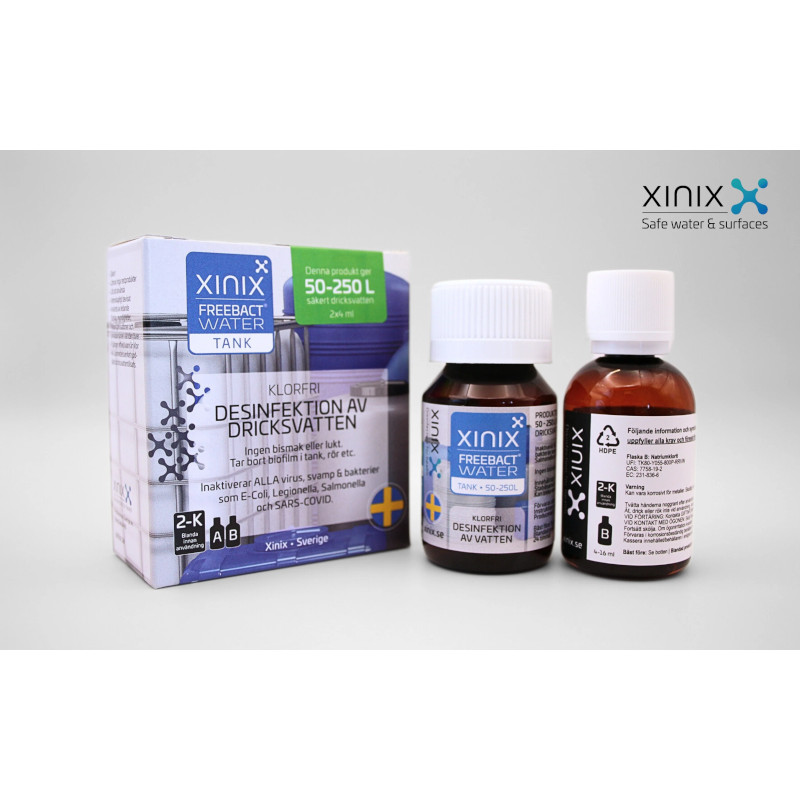 Xinix FreeBact® Water - Tank 50-250L